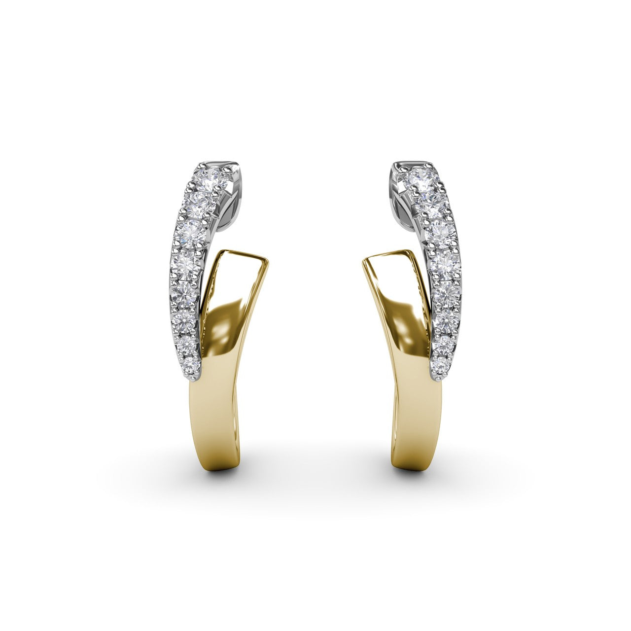 ER5210-18kt-Yellow-White