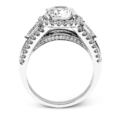 Engagement Ring in 18k Gold with Diamonds - Simon G. Jewelry