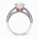 Engagement Ring in 18k Gold with Diamonds - Simon G. Jewelry