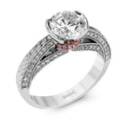 Engagement Ring in 18k Gold with Diamonds - Simon G. Jewelry