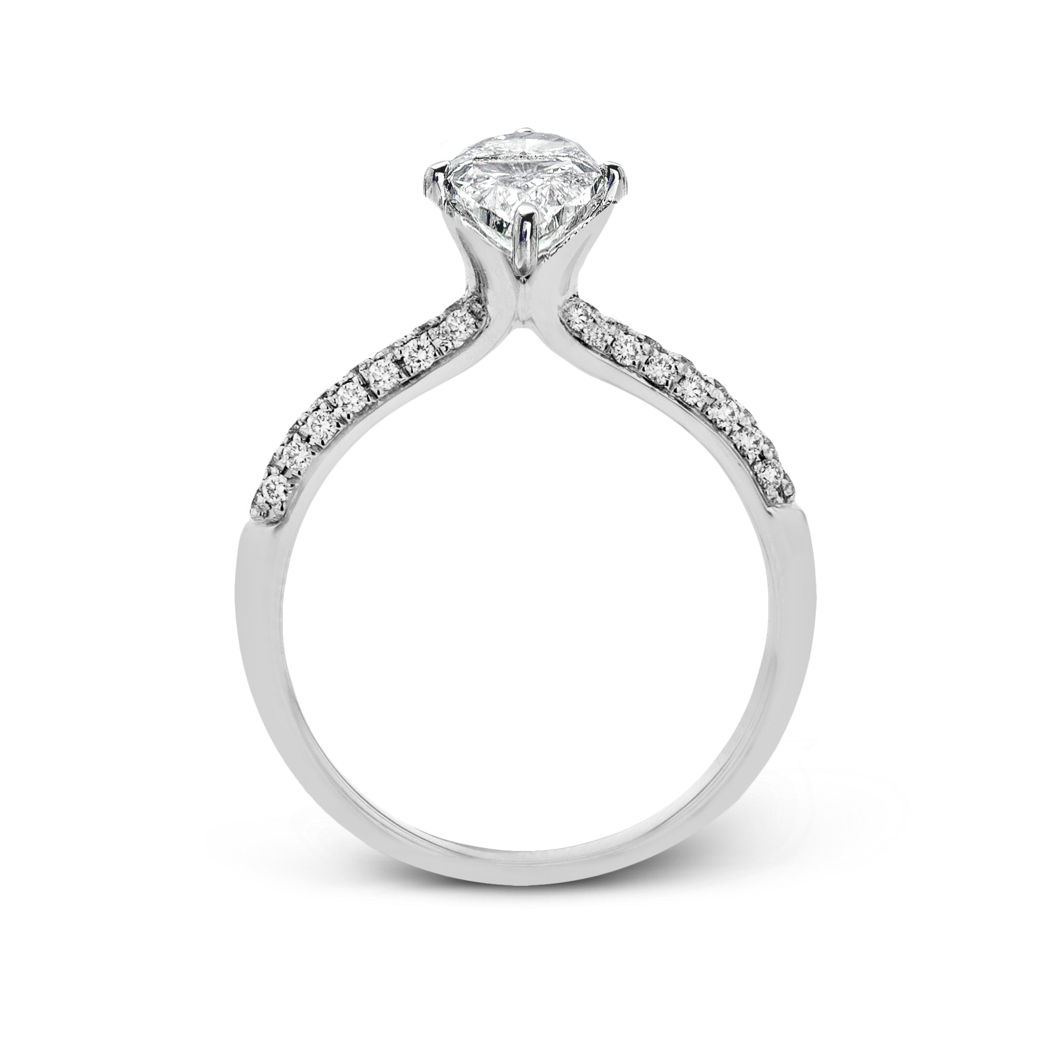 Marquise - cut Engagement Ring & Matching Wedding Band in 18k Gold with Diamonds - Simon G. Jewelry