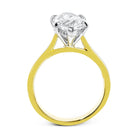 Marquise - cut Hidden Halo Engagement Ring in 18k Gold with Diamonds - Simon G. Jewelry