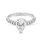 Pear - Cut Engagement Ring In 18k Gold With Diamonds - Simon G. Jewelry
