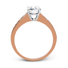 Round - cut Engagement Ring 18k Gold with Diamonds - Simon G. Jewelry