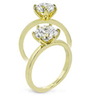 Round - cut Engagement Ring in 18k Gold - Simon G. Jewelry