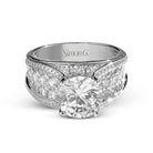 Round - Cut Engagement Ring In 18k Gold With Diamonds - Simon G. Jewelry