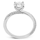 Round - cut Engagement Ring in 18k Gold with Diamonds - Simon G. Jewelry