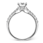 Round - Cut Engagement Ring In 18k Gold With Diamonds - Simon G. Jewelry