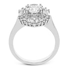 Round - Cut Halo Engagement Ring In 18k Gold With Diamonds - Simon G. Jewelry