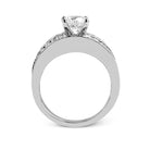Round - Cut Simon - Set Engagement Ring In 18k Gold With Diamonds - Simon G. Jewelry