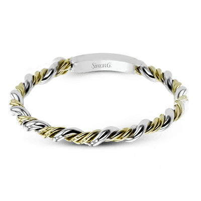 Twist Wedding Set Rings in 18K gold - Simon G. Jewelry