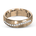 Wedding Band in 18k Gold with Diamonds - Simon G. Jewelry