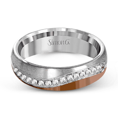 Wedding Band in 18k Gold with Diamonds - Simon G. Jewelry