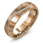 Wedding Band in 18k Gold with Diamonds - Simon G. Jewelry