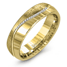 Wedding Band in 18k Gold with Diamonds - Simon G. Jewelry