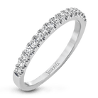 Wedding Band in 18k Gold with Diamonds - Simon G. Jewelry