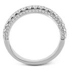 Wedding Band in 18k Gold with Diamonds - Simon G. Jewelry