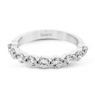 Wedding Band in 18k Gold with Diamonds - Simon G. Jewelry