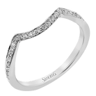 Wedding Band in 18k Gold with Diamonds - Simon G. Jewelry