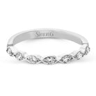 Wedding Band in 18k Gold with Diamonds - Simon G. Jewelry