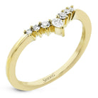 Wedding Band in 18k Gold with Diamonds - Simon G. Jewelry