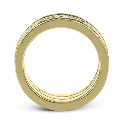 Wedding Band Set In 18k Gold With Diamonds - Simon G. Jewelry