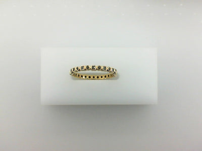 18Y .27TW BLACK DIA BAND SZ 7