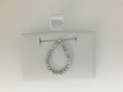 14W 18" 24=1/2TW RBC SINGLE PRONG PEAR SHAPED PEND W/ CHAIN