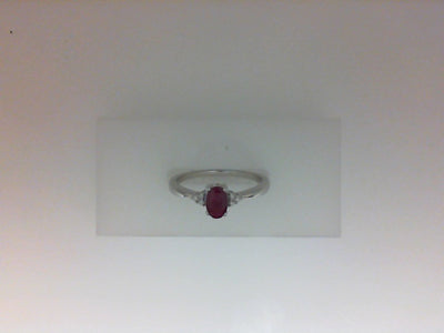 10W 6X4 OVAL RUBY & 6=.04TW RSC DIAS