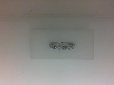 10W 4=.19TW RND BLUE TOPAZ + 3=.06TW RBC STACKABLE
