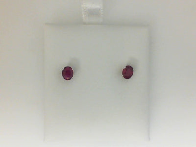14W 2=7/8TW OVAL RUBY STUDS