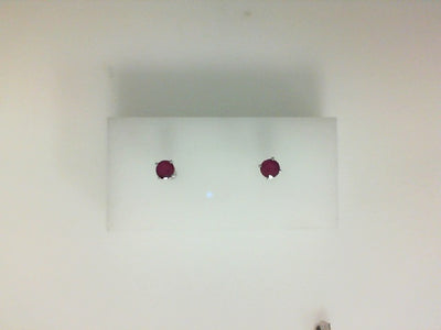 14W 4MM ROUND RUBY STUDS (JULY)
