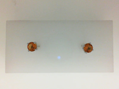 14W 4MM ROUND CITRINE STUDS (NOV)