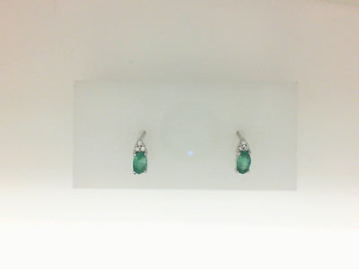 10W OVAL EMERALD & .05CTW RSC
