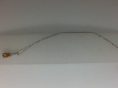 10W 18" 6X4 OVAL CITRINE 3=.03TW RSC W/ CHAIN