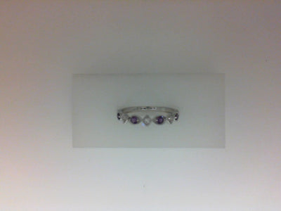 10W 4=1/5TW RND AMETHYST & 3=1/20TW RBC STACKABLE 1.5GR
