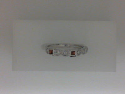 10W GARNET 3=1/5TW SQ STEP CUT &  6=1/10TW RBC STACKABLE 1.5 GRAMS