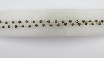 18Y 18" 9.25TW BLK DIAMOND WIRE WRAP CHAIN