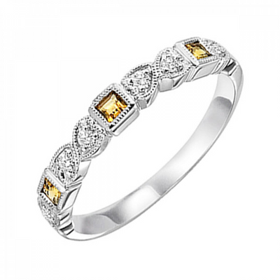 10W 3=1/7TW SQ STEP CUT CITRINE & 6=1/10TW RBC STACKABLE 1.4GR