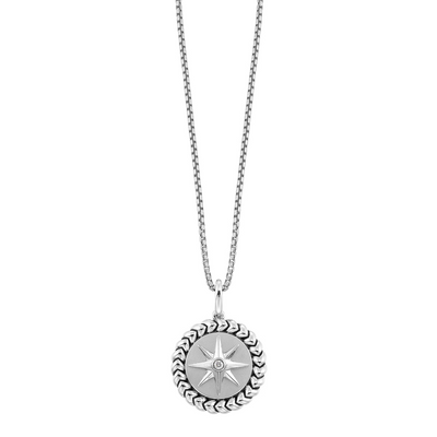 SS 18" 1/50CT RBC STARBURST PEND W/ CHAIN