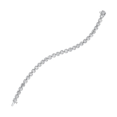 14Kt White Gold Diamond 10Ctw Bracelet