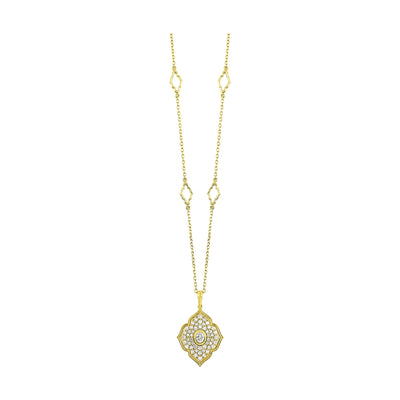 14Kt Yellow Gold Diamond 1/2Ctw Necklace