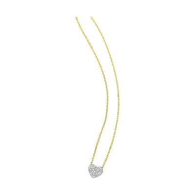 14Kt Yellow Gold Diamond 1/7Ctw Necklace