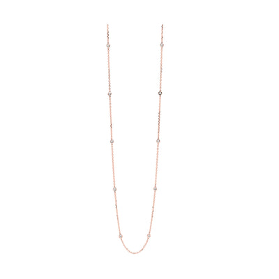 14Kt Rose Gold Diamond 1/2Ctw Necklace