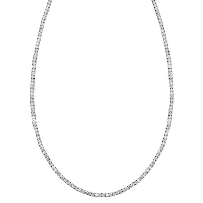 14Kt White Gold Diamond 7Ctw Necklace