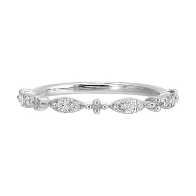 14Kt White Gold Diamond 1/7Ctw Ring