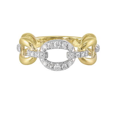 14Kt Yellow Gold Diamond 1/4Ctw Ring