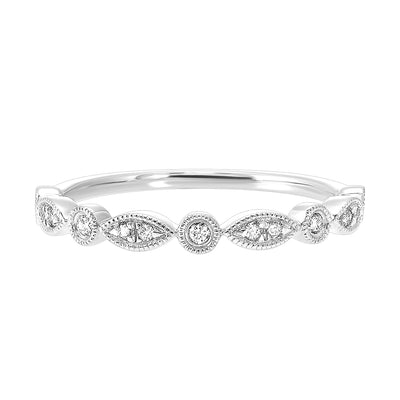 14Kt White Gold Diamond 1/10Ctw Ring