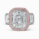 Engagement Ring in 18k Gold with Diamonds - Simon G. Jewelry