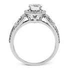 Engagement Ring in 18k Gold with Diamonds - Simon G. Jewelry